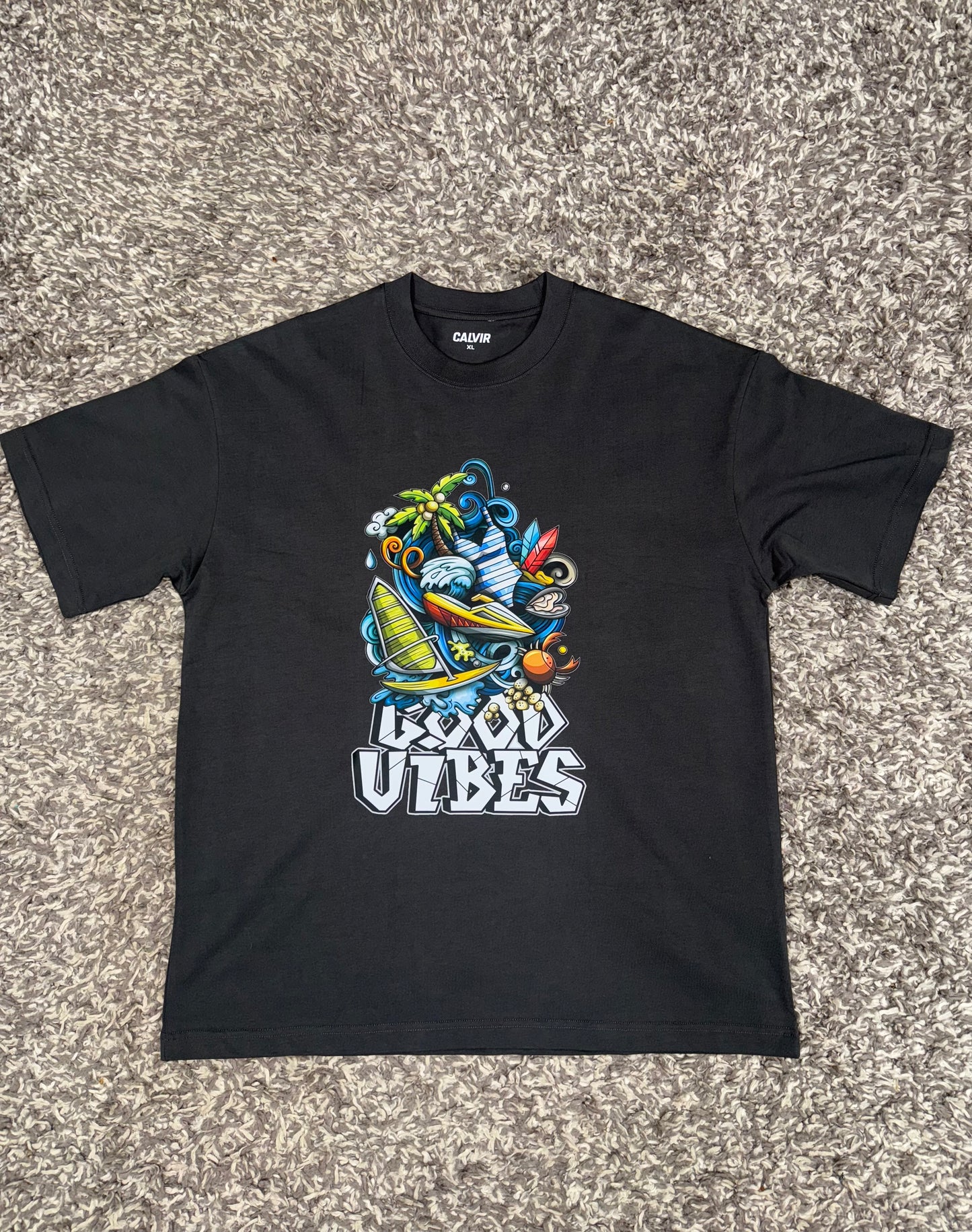Good Vibes oversized T.shirt